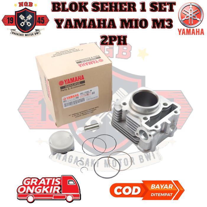 Blok Seher Mesin Yamaha Mio M3 2Ph - Blok Seher 1 Set Motor Yamaha Mio Soul Gt 125 Fino Fi 125