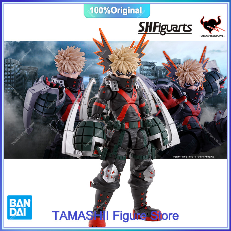 Original Bandai My Hero Academia S.H.Figuarts Shf Katsuki Bakugou Pvc Anime Action Figures Boxed