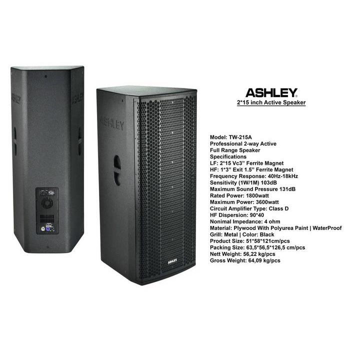 Speaker Aktif Ashley Tw215A Tw 215 A Tw215 A Tw 215A Original Co