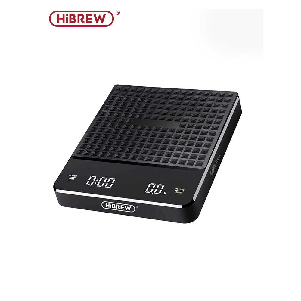 Hibrew Hand Coffee Timing Electronic Scale Weighing,Timing,Countdown Professional Electronic Scale