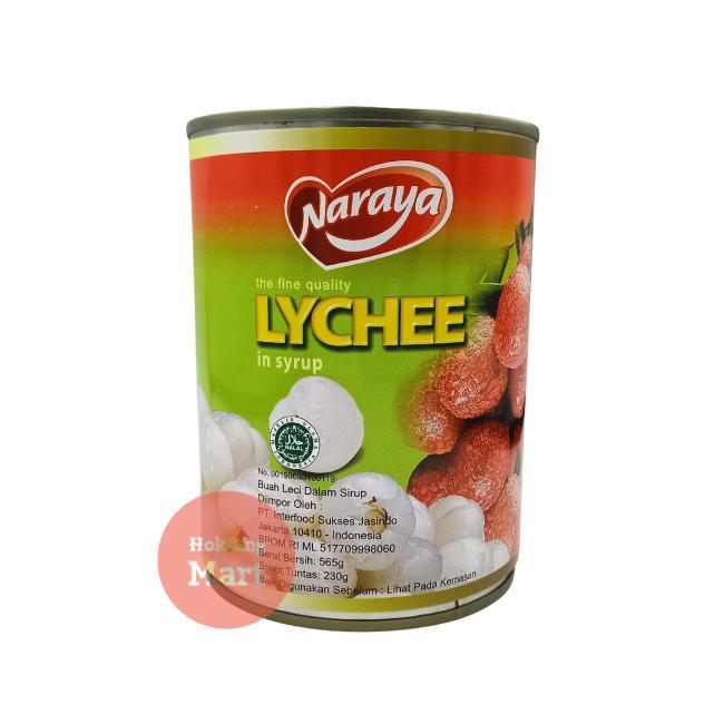 Naraya Longan atau Naraya Lychee Buah Kelengkeng / Leci dalam sirup