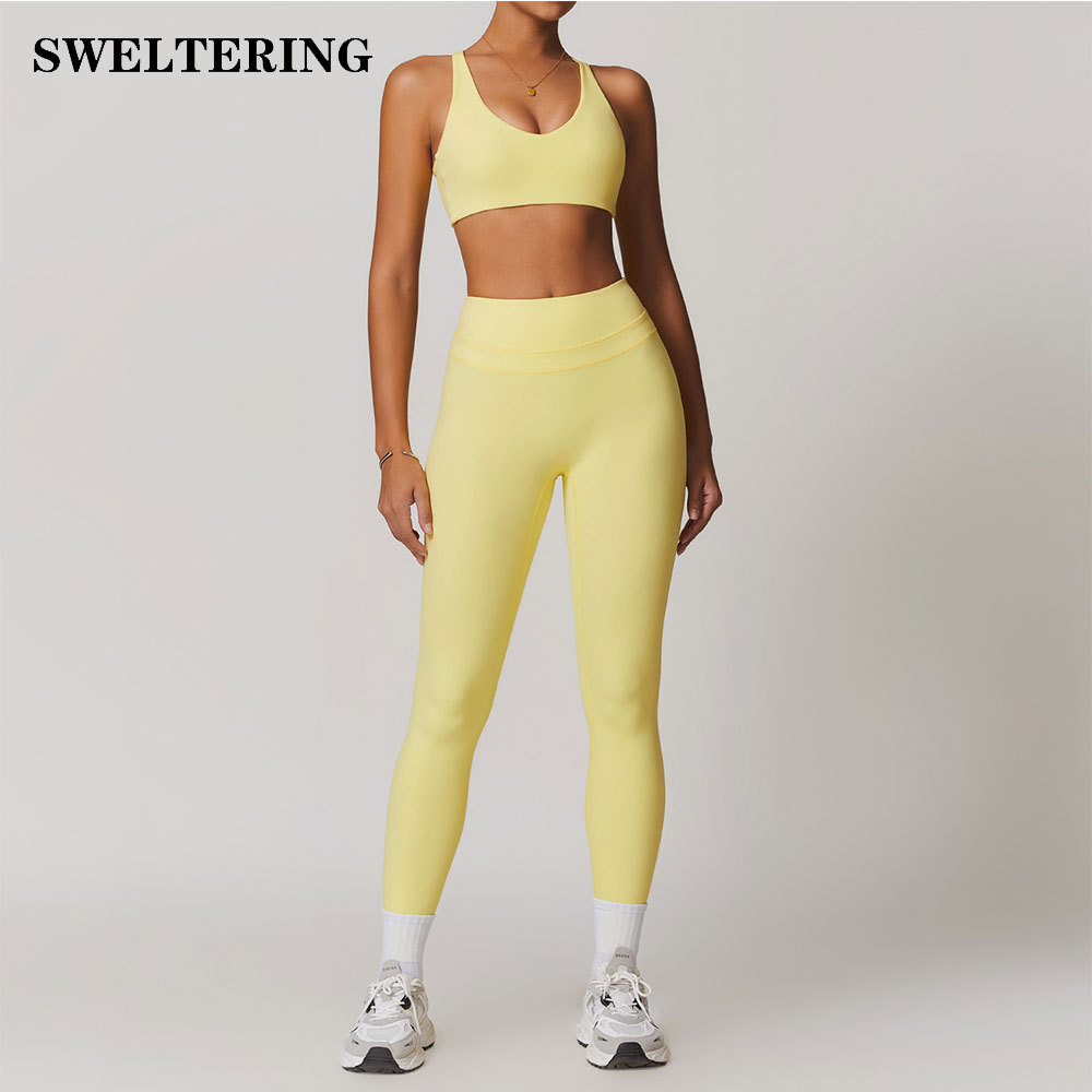 Sweltering 2 Pieces Sportswear Women Yoga Set Gym Clothes Sportswear Yoga Suits Fitness Set