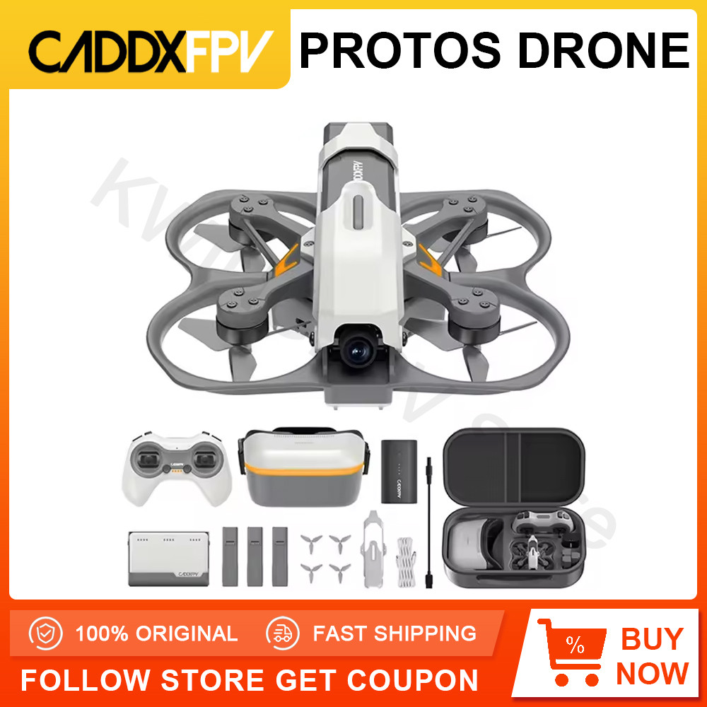 CADDXFPV Protos FPV Drone RTF Kit ASCENT Digital HD System 1080P 60FPS 2S 840mAh ELRS Remote Contro
