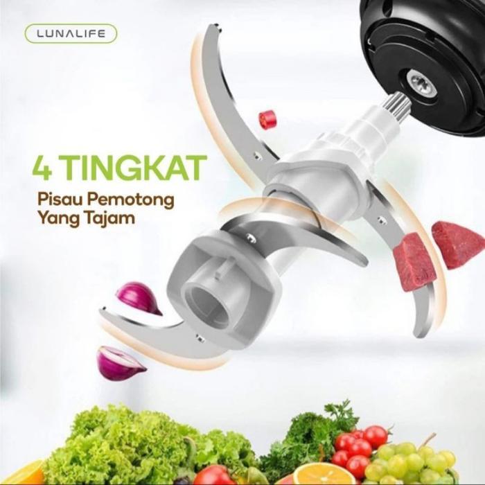 Chopper Stainless Luna Life Fp02 Chopper Stainless Food Prosesor Untuk Daging, Es Batu