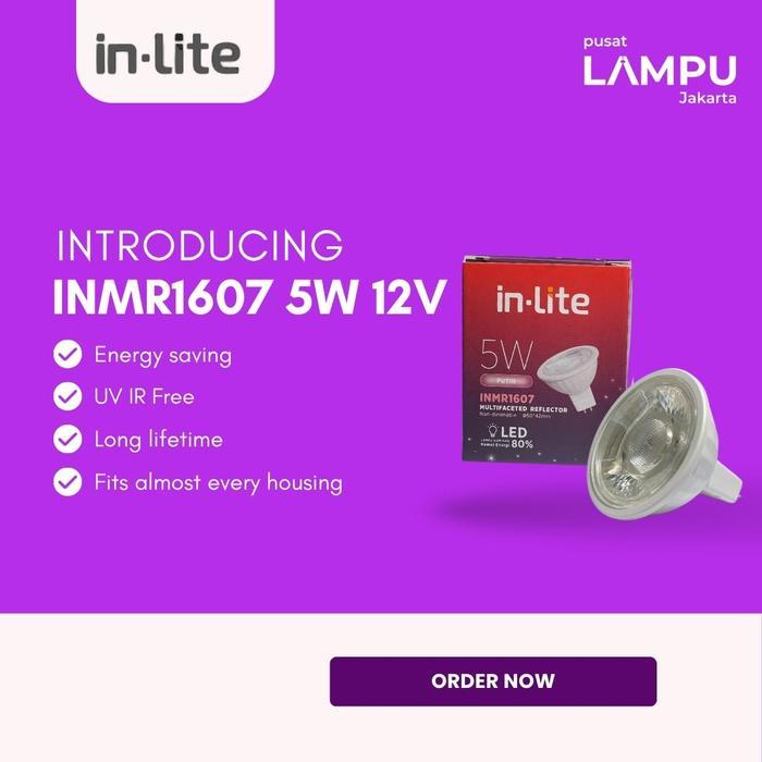 Inlite 12V MR16 LED 5watt 12volt Non Dimmable INLITE 12V 5W