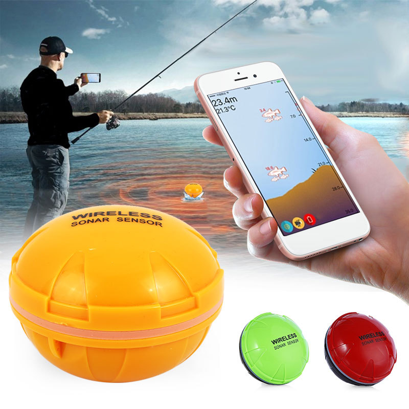 WiFi Wireless Smart Fishfinder Sonar IOS Android Smartphone Fish finder Shore Tablet Boat 125KHz