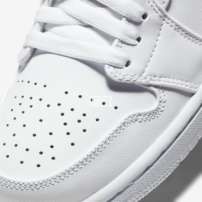 Sepatu Nike Air Jordan 1 Low Triple White / Sneakers Nike Original Tbk