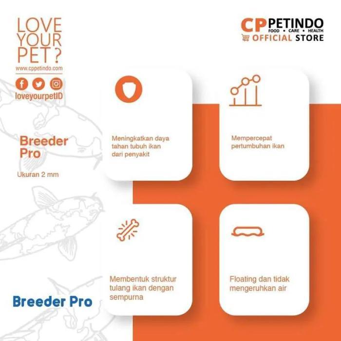 PELET PAKAN IKAN HIAS KOI KOKI BREEDER PRO 2 MM 5 MM 10 KG CP KARUNGAN