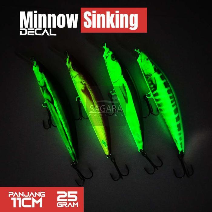 Minnow Zamve Arya Umpan Pancing Lure Minnow Sinking