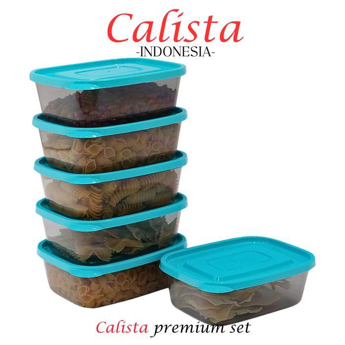 "New" [ CALISTA ] TOPLES PLASTIK CALISTA FURANO SMOKE 6PCS SEALWARE WADAH PENYIMPANAN MAKANAN DI