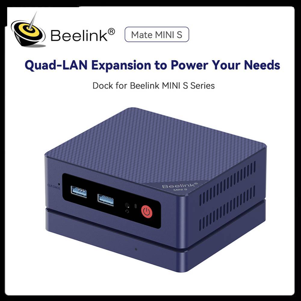 2025 Beelink Mate Mini S Docking Station for Beelink Mini S Series Mini S12 Pro Mini S13 Mini PC