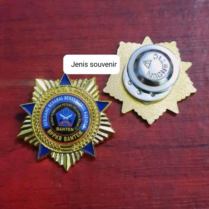 Pin BPPKB Banten model bintang - pin bppkb Magnet Elegan