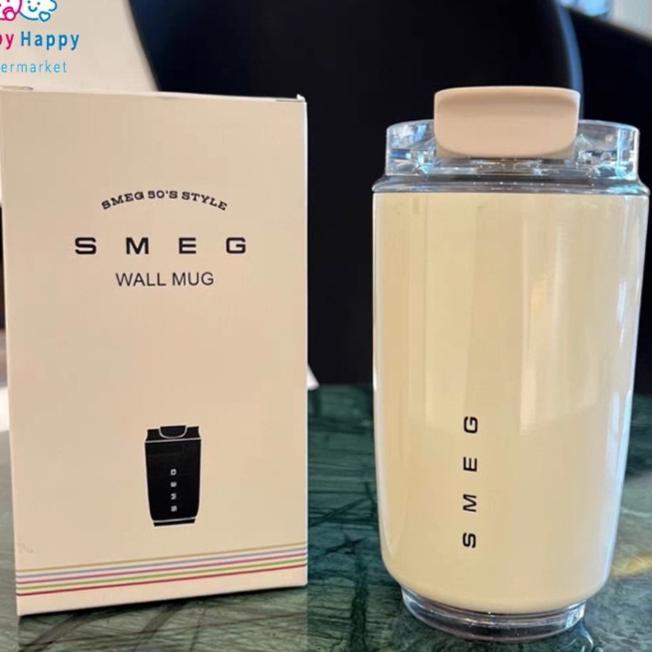 terbaru Smeg Tumbler Minum Mug Cup 240ML Cangkir Kopi Stainless Lucu Set Coffee Enamel Teh Poci