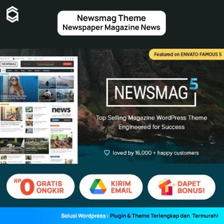 Newsmag Theme Premium Wordpress Berita Responsive