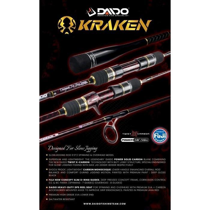 Joran Jigging Daido Kraken 602 Spinning Full Fuji