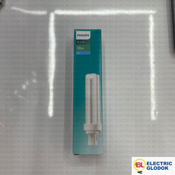 "New" Lampu PLC 18 watt PHILIPS MASTER PL-C 18W 2P 827 830 840 865 2 PIN ORIGINAL
