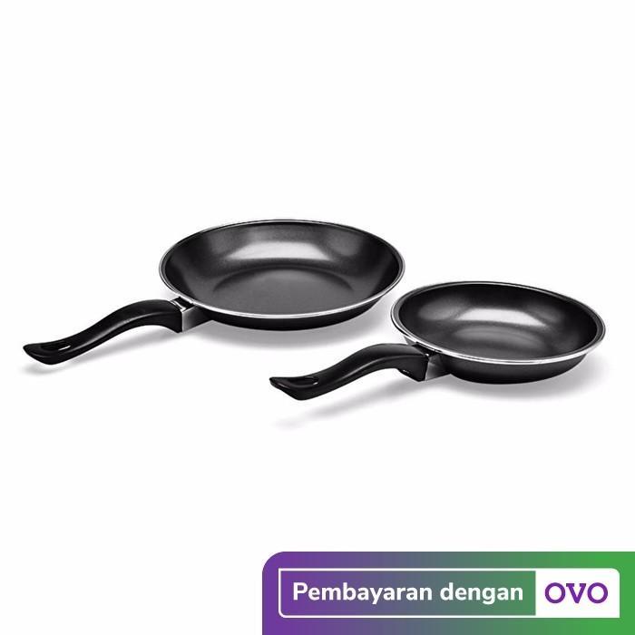 Maspion Wajan Penggorengan Anti Lengket Set - Hitam