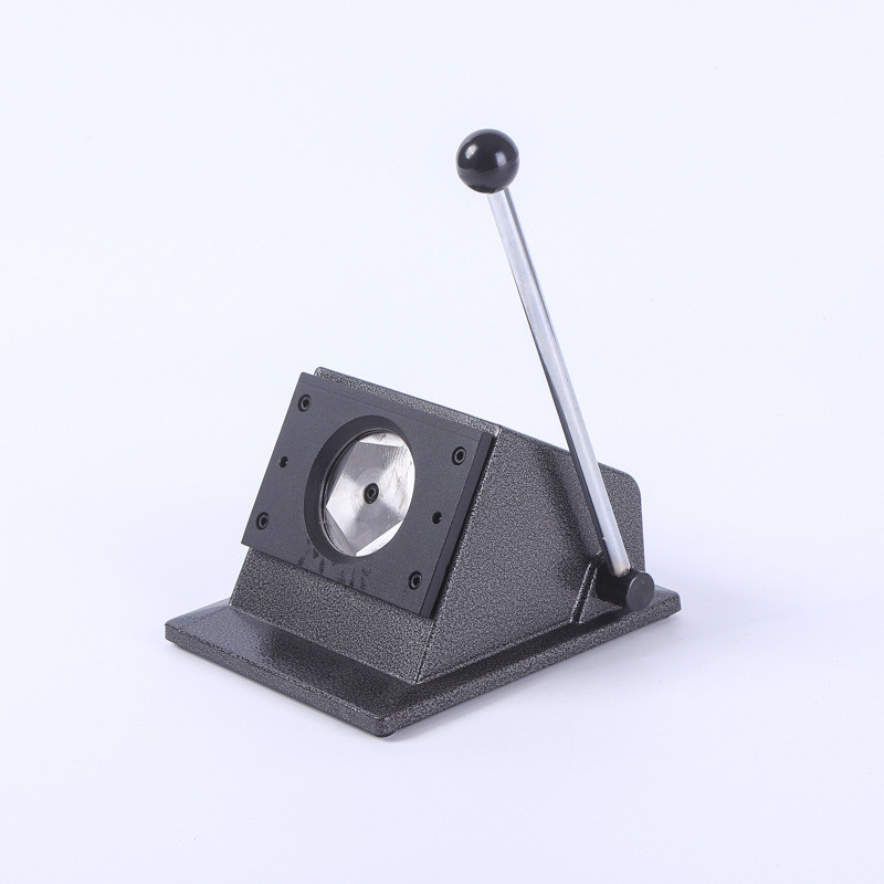 DIY Round Badges Paper Circle Cutter, Round Paper Circle Punch, 25-75MM Hand Metal Circle Cutter for