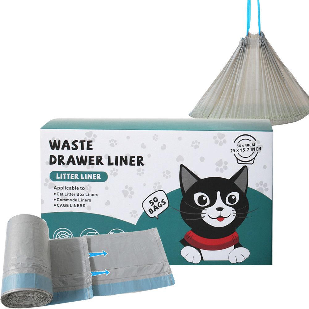 50 Count 2515.7 Cat Litter Box Bags Neakasa M1 and PetPivot Litter Bags Automatic Litter Box Liners