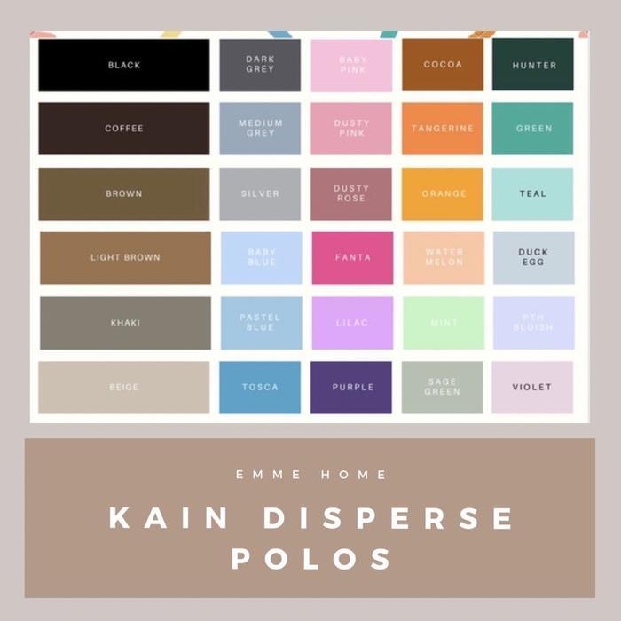 "New" Kain meteran disperse microtex Polos 100 gsm