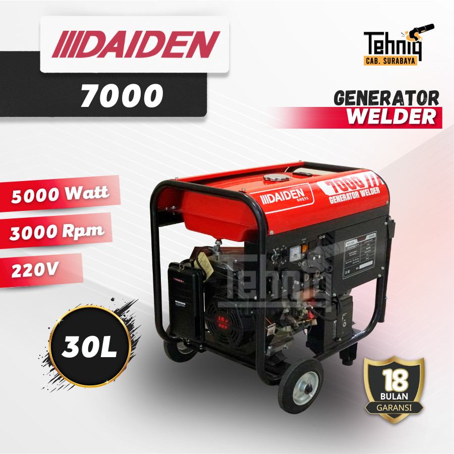 Mesin Genset Las Generator Welder DAIDEN 7000 5000 WATT