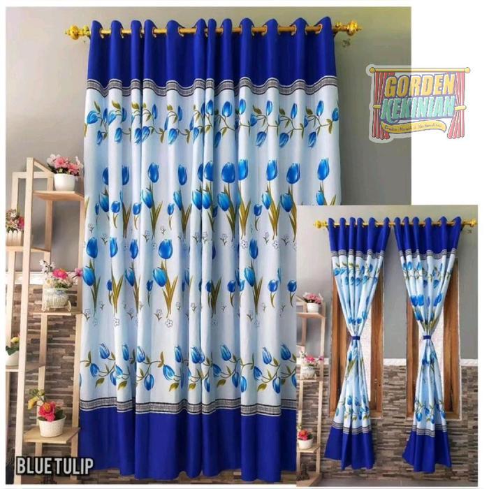 Gorden Motif Bunga Tulip Biru Ring 12 Gorden Bunga Tulip Biru Gorden Tulip Biru Gorden Smokring