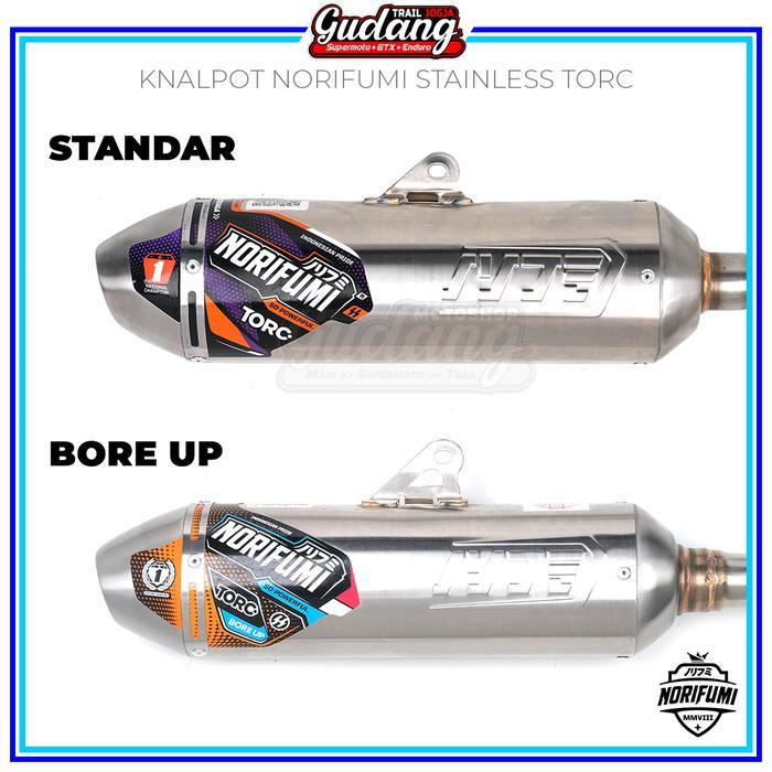 Knalpot Norifumi Original Muffler Torc Torch KLX CRF 150L Bigfoot WR 155 Mesin Bore Up Standar