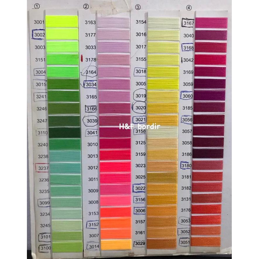 "New" BENANG BORDIR 100% POLYSTER STAR ELEPHANT BENANG JAHIT