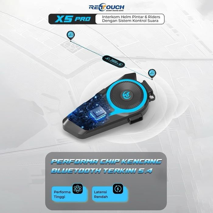 INTERCOM X5 PRO RETOUCH BLUETOOTH INTERCOM