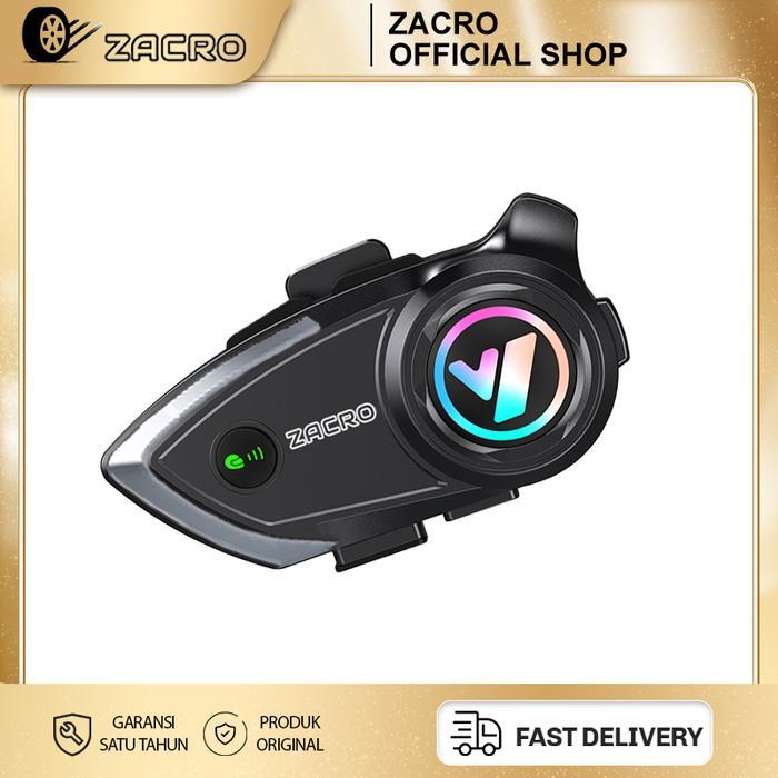 ZACRO Y80 2x Intercom Helm Bluetooth Chip Qualcomm Waterproof IPX6