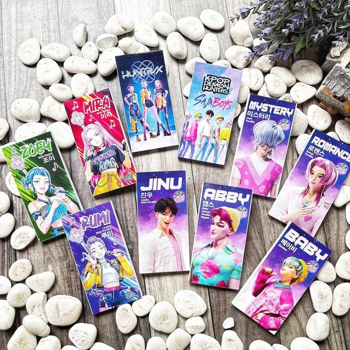 Kpop Demon Hunters Mini Long Notes Writing Notebook Small Notebook Notepad Buku Catatan Kecil
