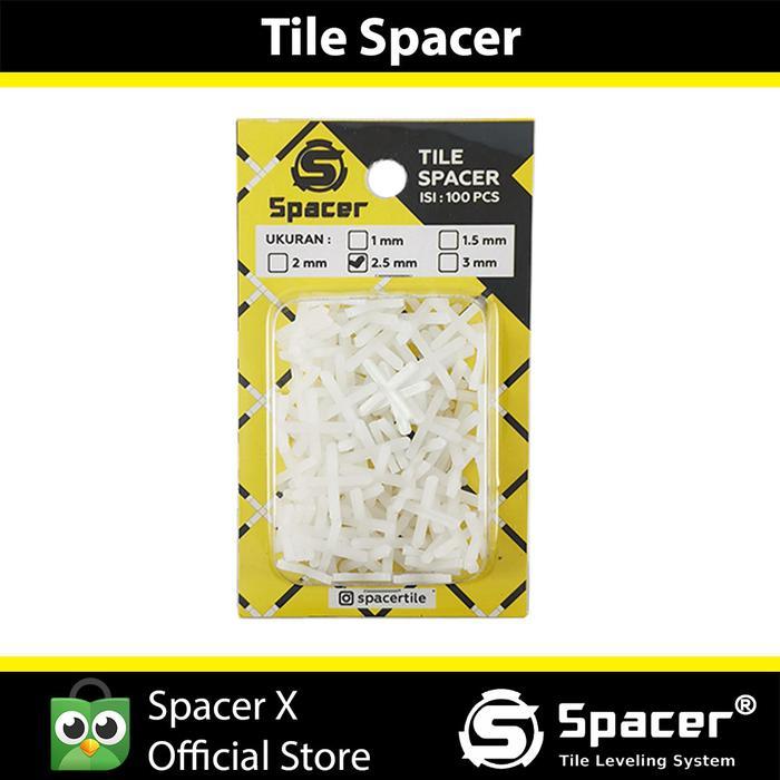 Tile Spacer 2,5mm/ Cross / nat Keramik