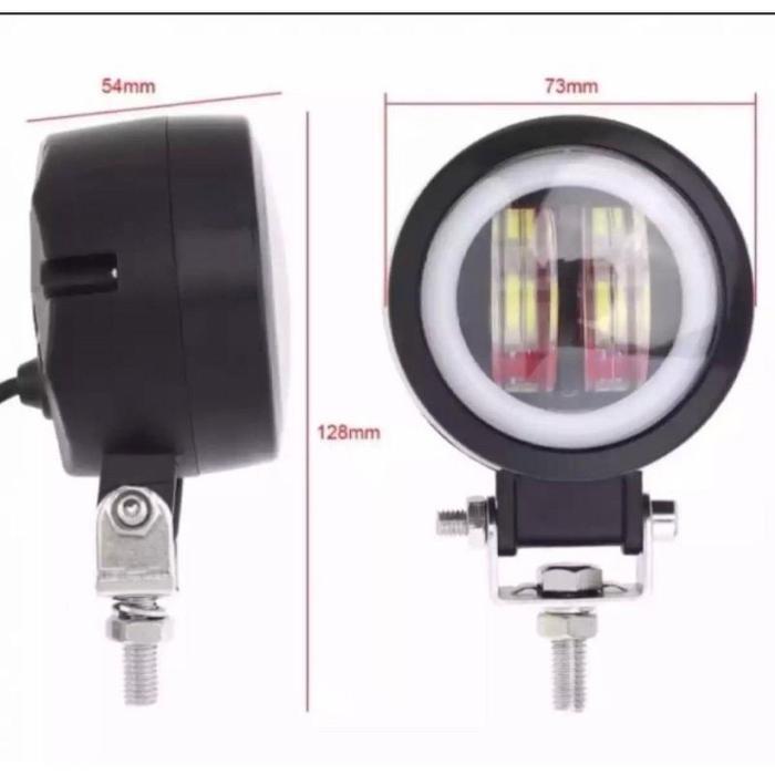 Lampu tembak daymaker mini 2 mata / LED OWL daymaker 2 mata model bulat waterproof