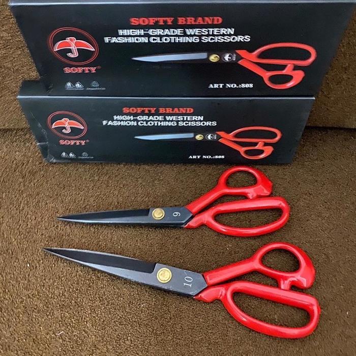 Gunting Kain Gagang Karet Premium 8 Inch / Gunting Taylor Penjahit
