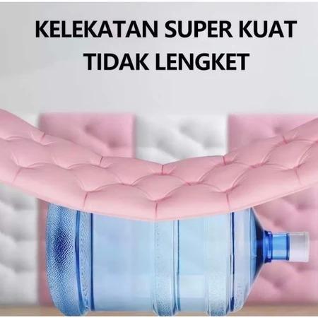 (Termurah) Wallpaper Dinding 3D Foam Headboard 3D Timbul Motif Warna Bervariasi Siap Pakai Kamar