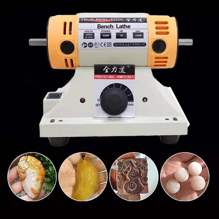 1set Alat Poles Mesin Poles Batu Akik Alat Poles Perhiasan Mt-2 Bench Grinder Multi-Fungsi Angle