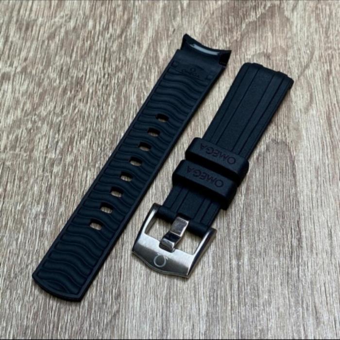 STRAP-TALI JAM TANGAN OMEGA RUBBER BUCKLE