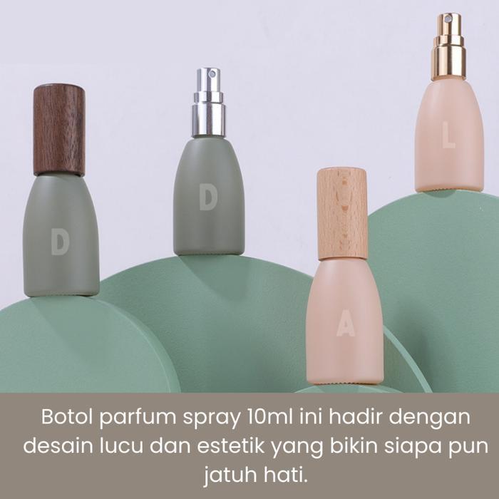 Botol Parfum Kosong Mini 10Ml Spray Kaca Aesthetic Praktis Untuk Travel Refill Desain Unik