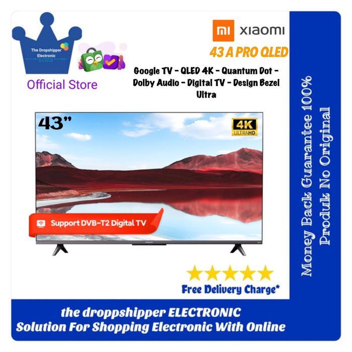 TV Xiaomi 43 Google TV Xiaomi 43 A Pro Qled 4K Google TV Dolby Atmos - Digital TV