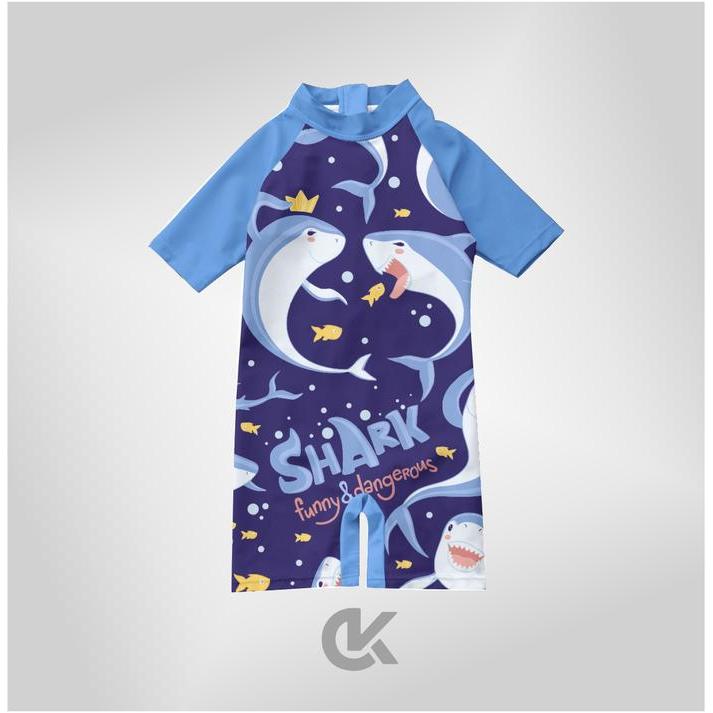 Premium Cute Kids Baju Renang Anak Laki-Laki & Perempuan Motif Lucu Bahan Spandek Balon Premium