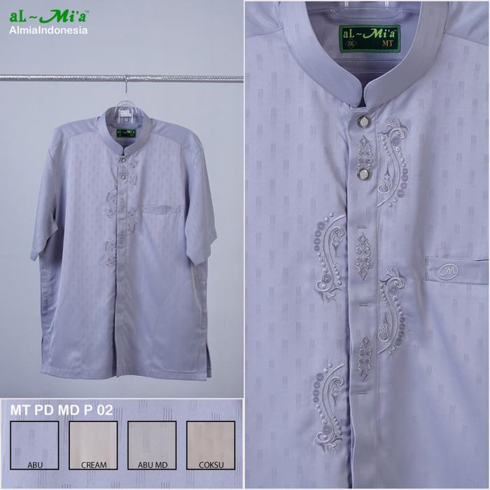 Baju Koko Al-Mia MT Madinah P-02 Jumbo Lengan Pendek