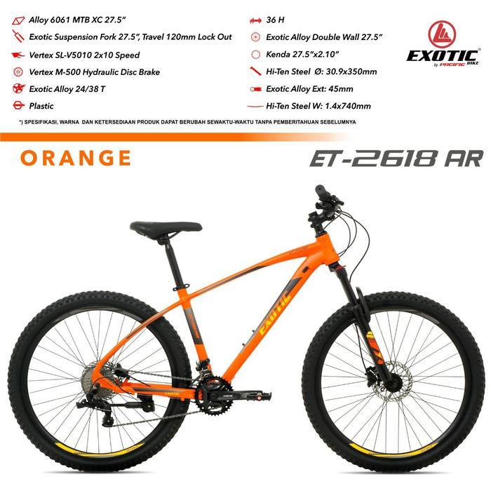 Sepeda MTB 27.5 Exotic 2618 AR