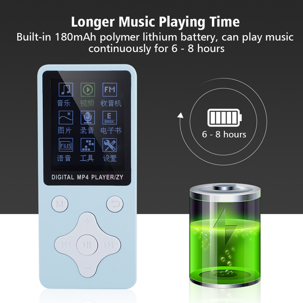Digital MP4 Player Digital Music Player Mini Portable USB Digital MP3 / MP4 Music Player Support