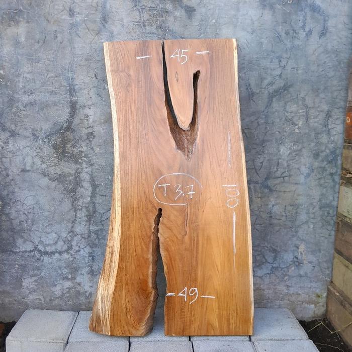 Invoice Papan Ambalan Meja Konsol Kayu Jati Asli Natural Erosi A4 100Cm
