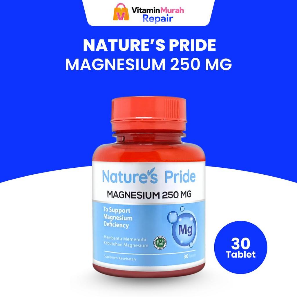 NATURE'S PRIDE MAGNESIUM 250mg ISI 30 & 100 TABLET - SUPLEMEN KESEHATAN