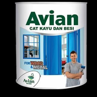 CAT MINYAK KAYU & BESI AVIAN 1 KG (WARNA HITAM/PUTIH)