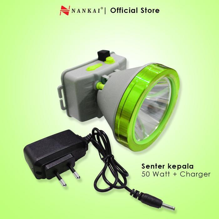 Promo Senter Kepala Led 50 Watt + Charger