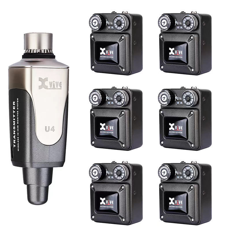 IN-EAR Monitor Wireless System with 6 channels in-ear monitor wireless system for stage performers