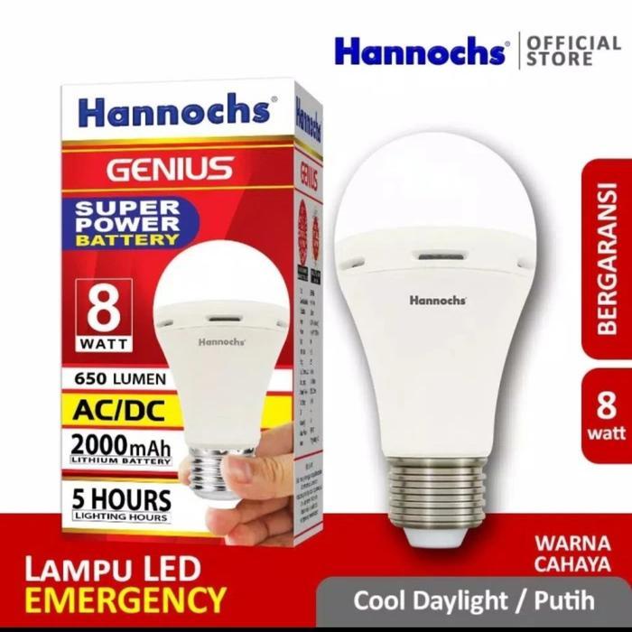 Aoki Olight- Lampu Led Genius 8W 8 Watt Ac Dc Emergency