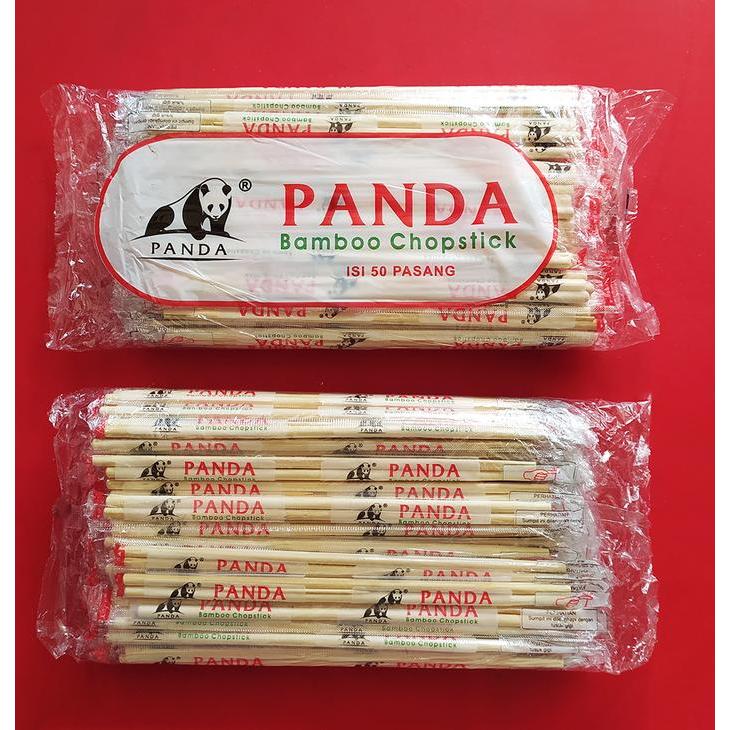 Sumpit Bambu Sumpit Kayu Panda - 50 pasang